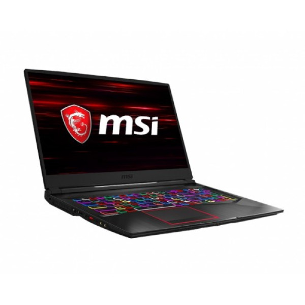 MSI GE75 Raider 8RE gaming laptop showcasing its sleek design and 17.3 inch Full HD display