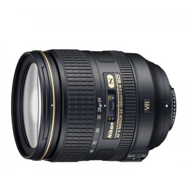 Nikon AF-S NIKKOR 24-120mm f/4G ED VR Lens displayed in Jashore store