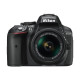 Nikon D5300 Digital SLR camera body featuring AF-P 18-55mm VR lens, ideal for capturing stunning photos