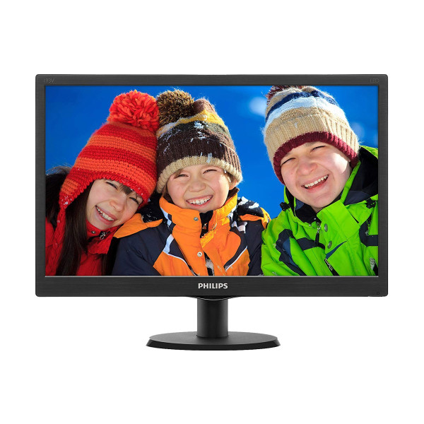 Philips 203V5LSB2 19.5 inch LCD monitor showcasing clear 1600 x 900 resolution ideal for various uses.