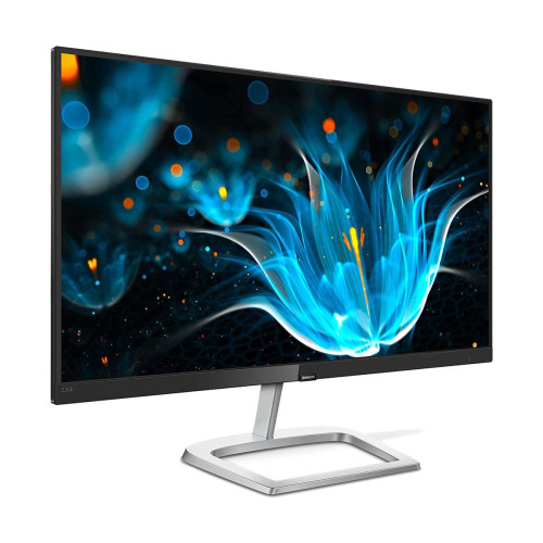 Philips 226E9QDSB gaming monitor showcasing 21.5 inch IPS display and eye care technology in a modern setup