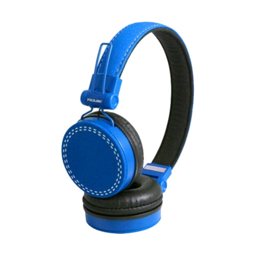 Prolink PHC1003E Frolic3 Corded Stereo Headphones with Microphone in Blue color