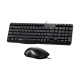 Rapoo N1820 Black USB Keyboard and Mouse Combo designed for Bangla typing in Jashore, Bangladesh
