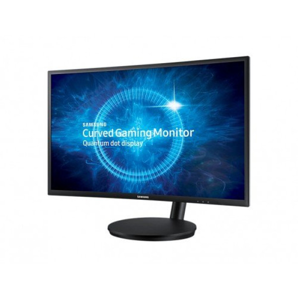 Samsung LC27FG70FQMXCH LED Curved Gaming Monitor displayed in a gaming setup for enhanced experience