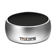 Teutons Simplicity 5W Metallic Bluetooth Silver Speaker