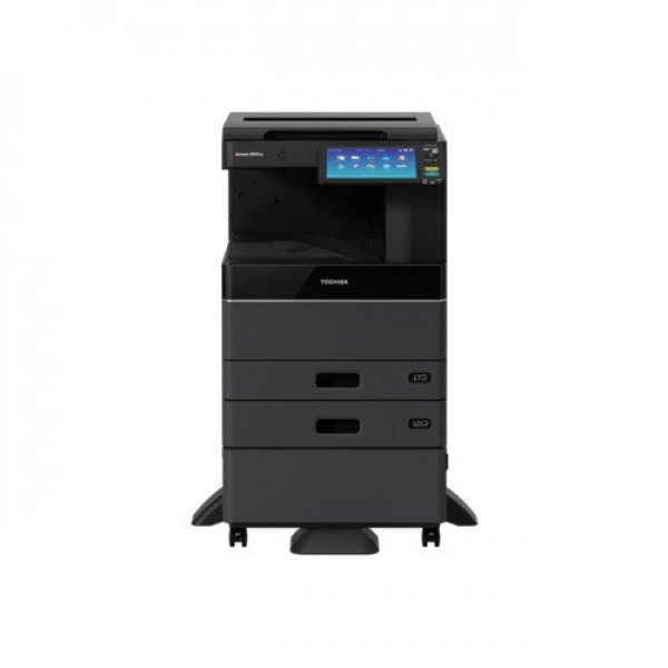 Toshiba e-Studio 3018A photocopier displayed at Unix Network computer shop in Jashore, Bangladesh