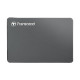 Transcend StoreJet J25C3N 1TB USB 3.0 Ultra Slim External Hard Drive displayed in a tech environment