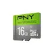 PNY 16 GB microSDHC Class-10 Flash Memory Card suitable for smartphones, tablets, and cameras